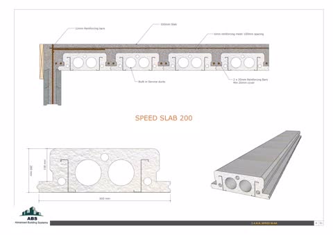 Speed Slab 200 — installed section