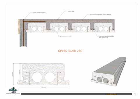 Speed Slab 250 — installed section