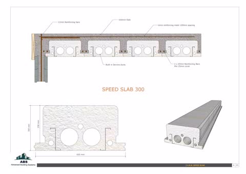 Speed Slab 300 — installed section