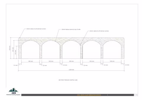 Section through Waffle Slab
